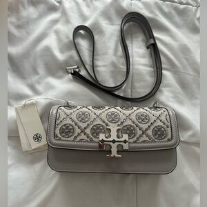 TORY BURCH RHINESTONE SMALL CROSSBODY BAG